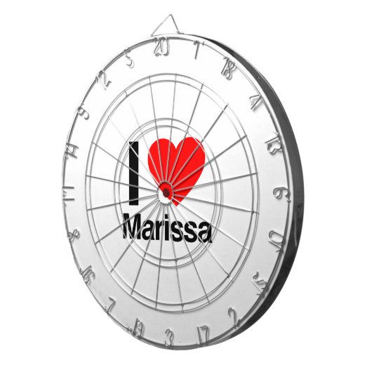 Jeu De Fléchettes j'aime marissa (Devant droit)