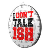 Jeu De Fléchettes Je ne parle pas ISH (Devant droit)