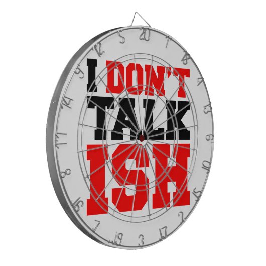 Jeu De Fléchettes Je ne parle pas ISH (Devant gauche)