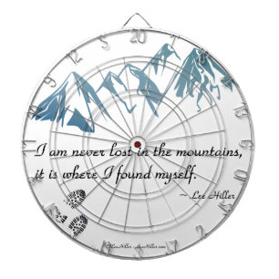 Jeu De Fléchettes Je ne suis jamais perdu dans les montagnes, c'est