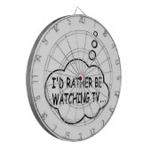 Jeu De Fléchettes Je préférerais regarder la télévision (Devant gauche)