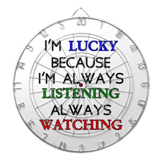 Jeu De Fléchettes Je suis chanceux (Devant)