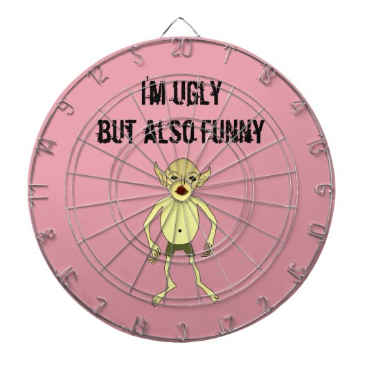 Jeu De Fléchettes Je suis laid mais également drôle (Devant)