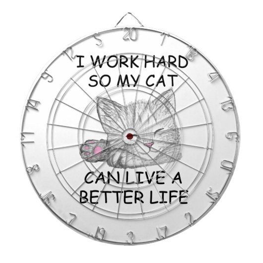 Jeu De Fléchettes Je travaille dur (Devant)