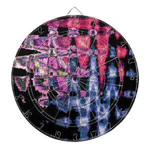 Jeu De Fléchettes Jolies aquarelles violettes, grises et noires