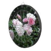 Jeu De Fléchettes jolis buissons de fleurs de rose rose et blanche. (Devant droit)