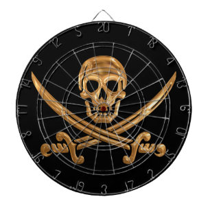 Jeu De Fléchettes Jolly roger d'or