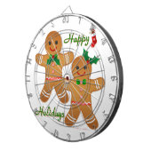 Jeu De Fléchettes Joyeuses vacances Gingerbread Homme garçon fille (Devant droit)