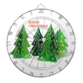 Jeu De Fléchettes Joyeux arbres de Noël verts (Devant)