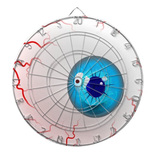 Jeu De Fléchettes Joyeux Halloween ! Éffrayant Blue Eyeball (Devant)