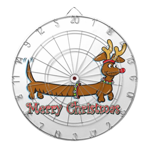 Jeu De Fléchettes Joyeux Noël Doxie (Devant)