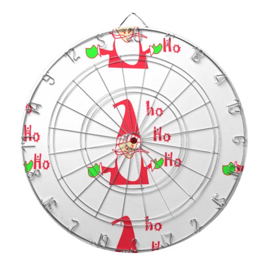 Jeu De Fléchettes Joyeux Noël Joyeux Noël Drôle Père Noël Hohoho (Devant)