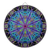 Jeu De Fléchettes Kaleidoscope Mandala Art Joyeuses couleurs (Devant)