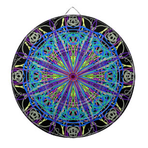 Jeu De Fléchettes Kaleidoscope Mandala Art Joyeuses couleurs