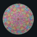 Jeu De Fléchettes Kaleidoscope Vintage de couleur Techno<br><div class="desc">Faites glacière de temps de fléchettes avec un tableau noir en métal super coloré !</div>