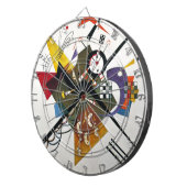 Jeu De Fléchettes Kandinsky Sur Blanc Deux Peintures Abstraites (Devant droit)