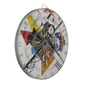 Jeu De Fléchettes Kandinsky Sur Blanc Deux Peintures Abstraites (Devant gauche)