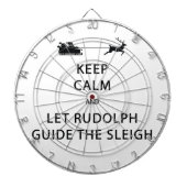 Jeu De Fléchettes Keep Calm Let Rudolph Guide Sleigh (Devant)
