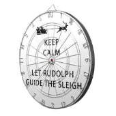 Jeu De Fléchettes Keep Calm Let Rudolph Guide Sleigh (Devant droit)