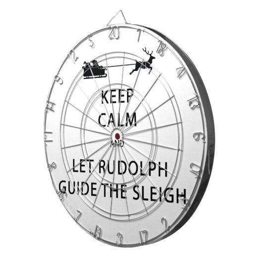Jeu De Fléchettes Keep Calm Let Rudolph Guide Sleigh (Devant droit)