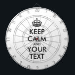 Jeu De Fléchettes KEEP CALM personnalisé et votre texte<br><div class="desc">PERSONNALISÉ GARDEZ CALME et VOTRE TEXTE. Modifier ce modèle de conception - CRÉEZ VOTRE TEXTE.</div>