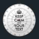Jeu De Fléchettes KEEP CALM personnalisé et votre texte<br><div class="desc">PERSONNALISÉ GARDEZ CALME et VOTRE TEXTE. Modifier ce modèle de conception - CRÉEZ VOTRE TEXTE.</div>