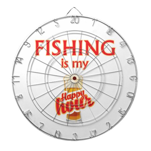 Jeu De Fléchettes La Pêche Est Mon Heureuse Heure (Devant)