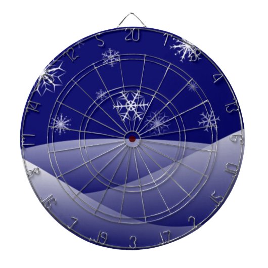 JEU DE FLÉCHETTES LA SCÈNE DE NEIGE D'HIVER (Devant)