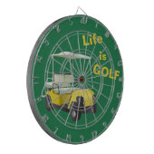 Jeu De Fléchettes La vie est Golf Panier Vert Jaune Foncé (Devant gauche)