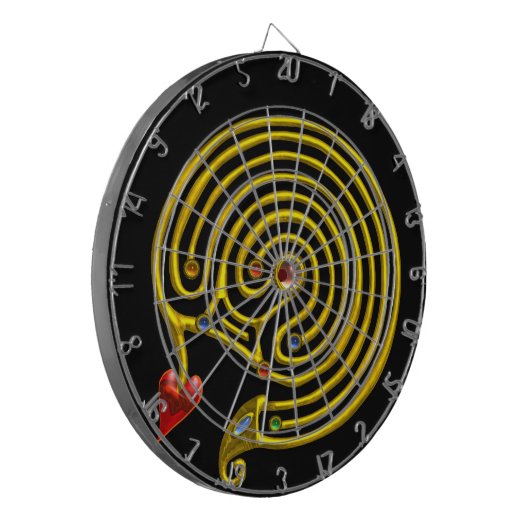 Jeu De Fléchettes LABYRINTHE OR HYPER, Noir (Devant gauche)