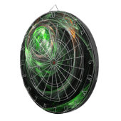 Jeu De Fléchettes L'art Abstrait vert du monde entier (Devant droit)