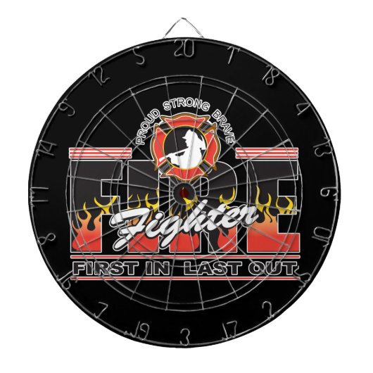 Jeu De Fléchettes Le pompier d'abord dedans, durent (Devant)