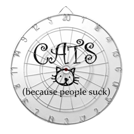 Jeu De Fléchettes Les chats, parce que les gens sucent (Devant)