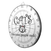 Jeu De Fléchettes Les chats, parce que les gens sucent (Devant droit)