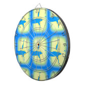 Jeu De Fléchettes lever de soleil bleu de héron (Devant droit)