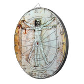 Jeu De Fléchettes L'HOMME VITRUVIEN - Parchemin antique (Devant droit)