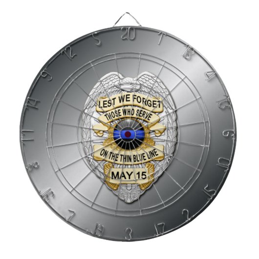 Jeu De Fléchettes Ligne bleue mince (Devant)