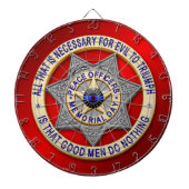 Jeu De Fléchettes Ligne bleue mince (Devant)