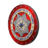 Jeu De Fléchettes Ligne bleue mince (Devant droit)