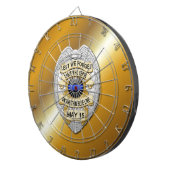 Jeu De Fléchettes Ligne bleue mince (Devant droit)