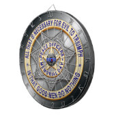 Jeu De Fléchettes Ligne bleue mince (Devant droit)