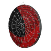 Jeu De Fléchettes Lignes modernes rouge et noir (Devant droit)