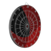 Jeu De Fléchettes Lignes modernes rouge et noir (Devant gauche)