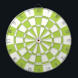 Jeu De Fléchettes Lime Vert Et Blanc<br><div class="desc">Cible de flechettes verte et blanche</div>