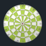 Jeu De Fléchettes Lime Vert Et Blanc<br><div class="desc">Cible de flechettes verte et blanche</div>