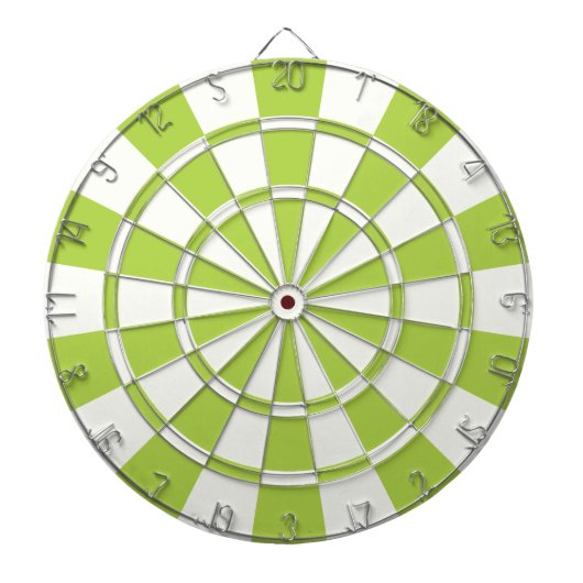Jeu De Fléchettes Lime Vert Et Blanc (Devant)