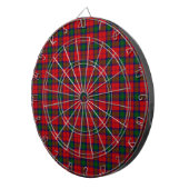 Jeu De Fléchettes Lindsay tartan rouge vert plaid (Devant droit)
