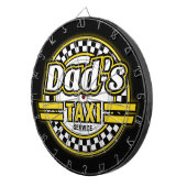 Jeu De Fléchettes Logo du service de taxi de papa (Devant droit)
