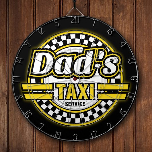 Jeu De Fléchettes Logo du service de taxi de papa