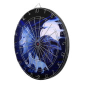 Jeu De Fléchettes Loup et corbeau avec pleine lune (Devant droit)